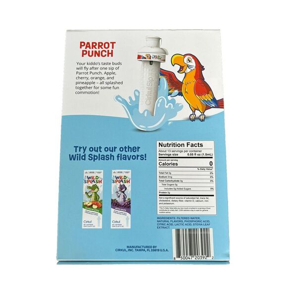 Cirkull 16oz Plastic Water Bottle Starter Kit with Blue Lid, 1 Flavor Cartridge - Picture 4 of 6